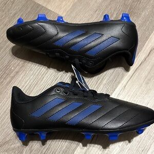 Adidas Boys Black and Blue Athletic Shoes